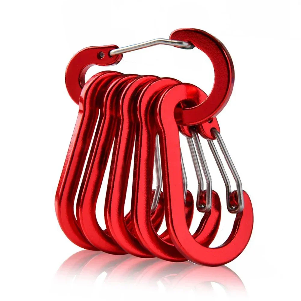 Aluminum Carabiner Clip Set (6-Pack) - Image 12