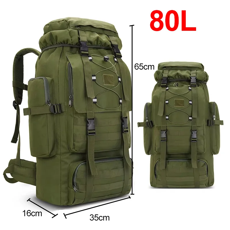 80L Tactical Hiking Backpack - Image 5