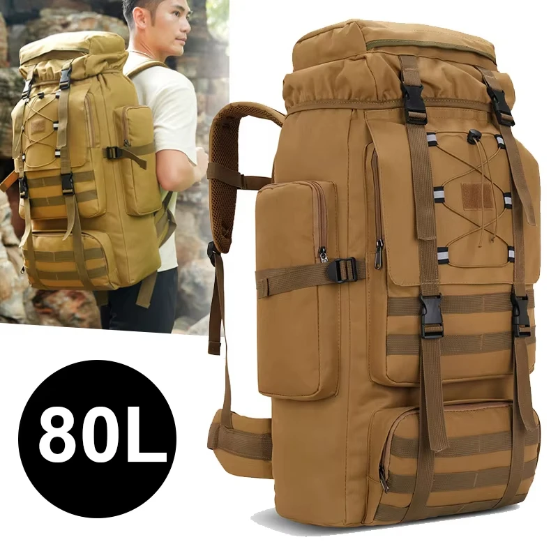80L Tactical Hiking Backpack - Image 12
