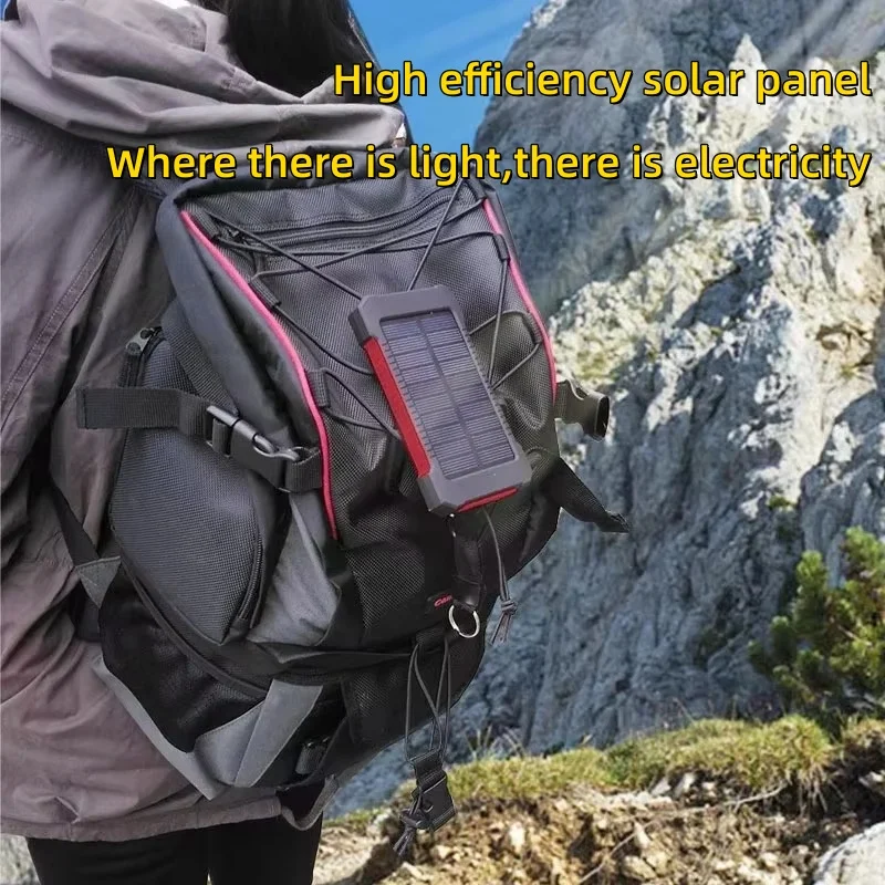 500000mAh Waterproof Outdoor Solar Power Bank Dual USB Travel Portable Solar Charger SOS Flashlight for iPhone Xiaomi Huawei - Image 2