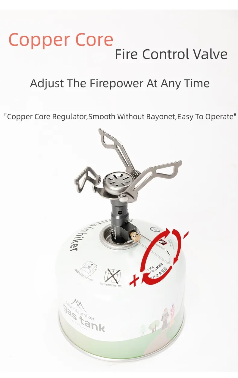 MOUNTAINHIKER Camping Tourist Burner Big Power Mini Gas Stove Cookware Folding Portable Outdoor Picnic Barbecue Survival Furnace - Image 13