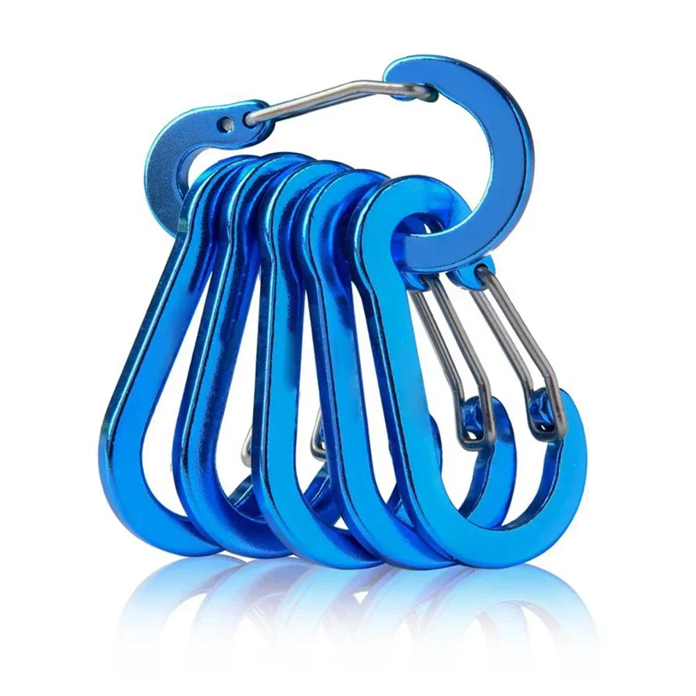 Aluminum Carabiner Clip Set (6-Pack) - Image 7