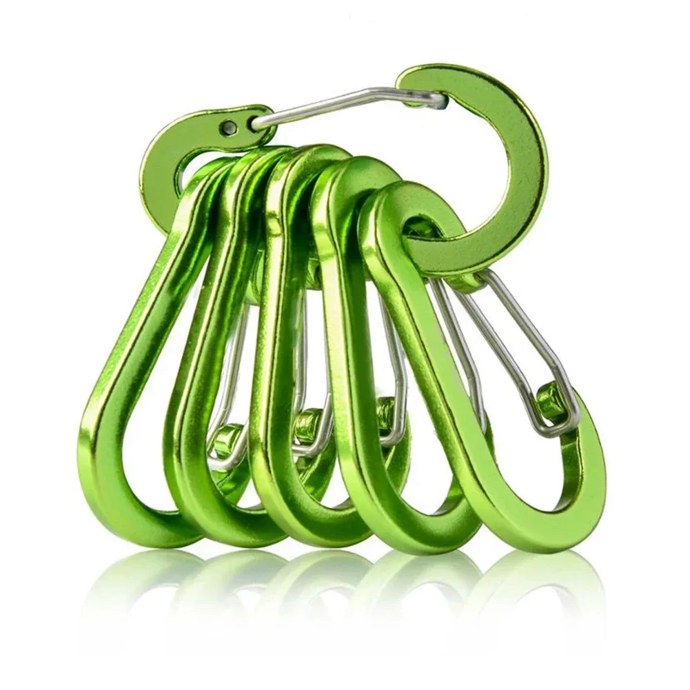 Aluminum Carabiner Clip Set (6-Pack) - Image 9