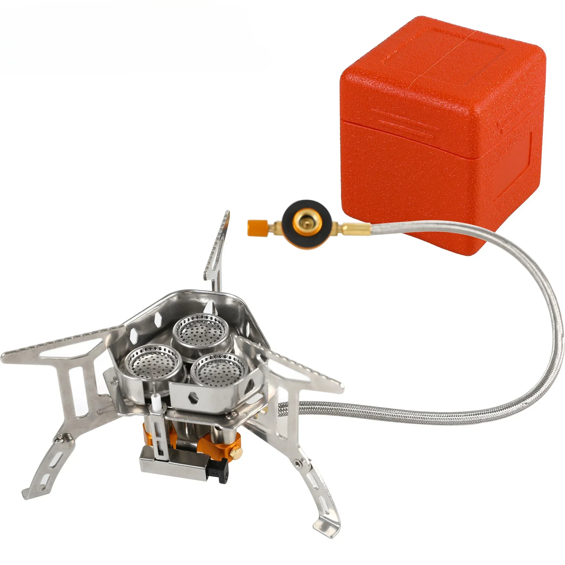 Mini Camping Windproof Stove 5800W Portable Outdoor Gas Stove Foldable Burner Hiking Equipment Picnic Barbecue Cooking Equipment - Image 8