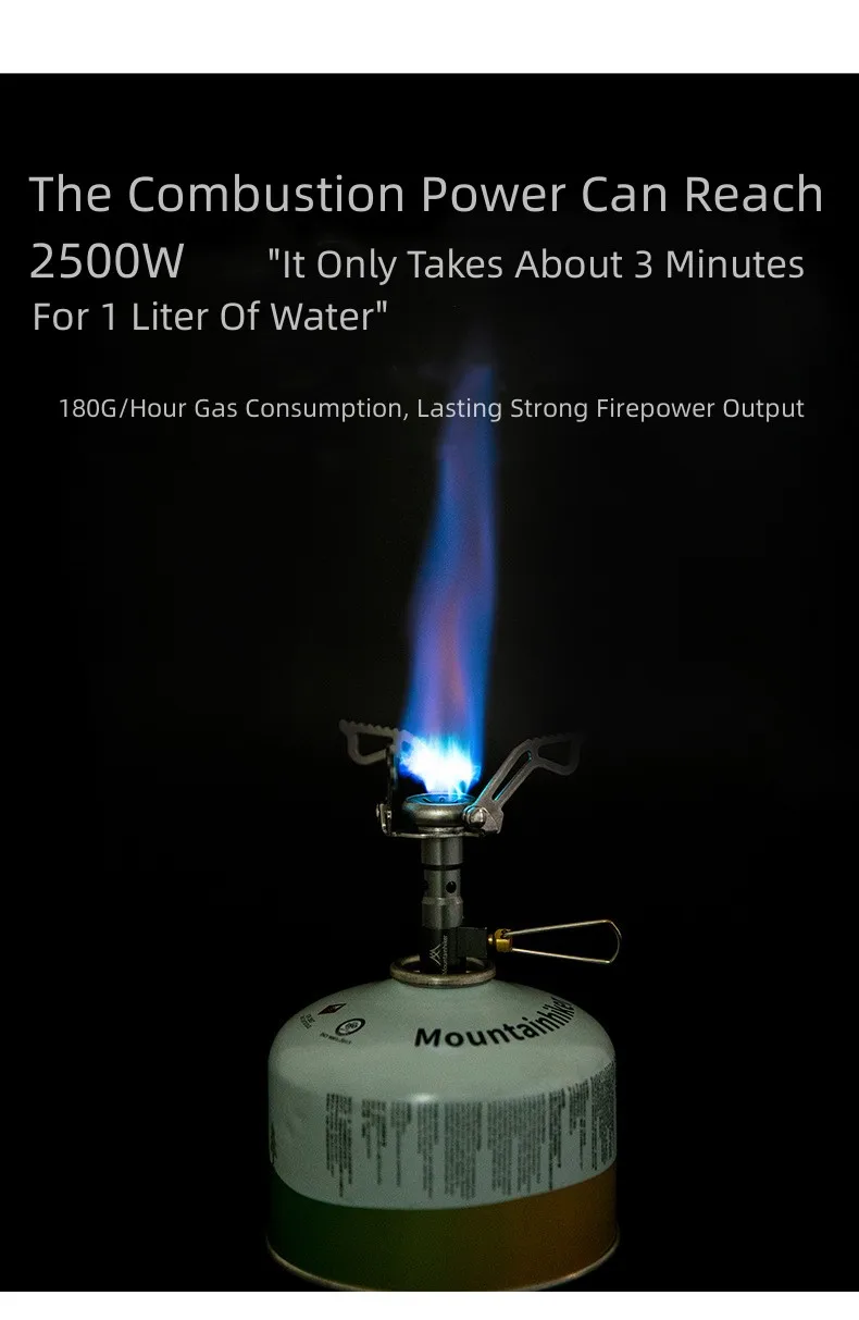 MOUNTAINHIKER Camping Tourist Burner Big Power Mini Gas Stove Cookware Folding Portable Outdoor Picnic Barbecue Survival Furnace - Image 11