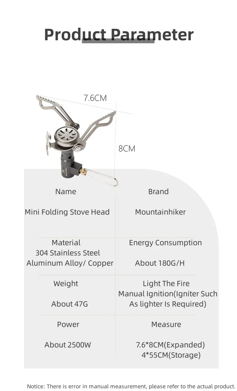 MOUNTAINHIKER Camping Tourist Burner Big Power Mini Gas Stove Cookware Folding Portable Outdoor Picnic Barbecue Survival Furnace - Image 14