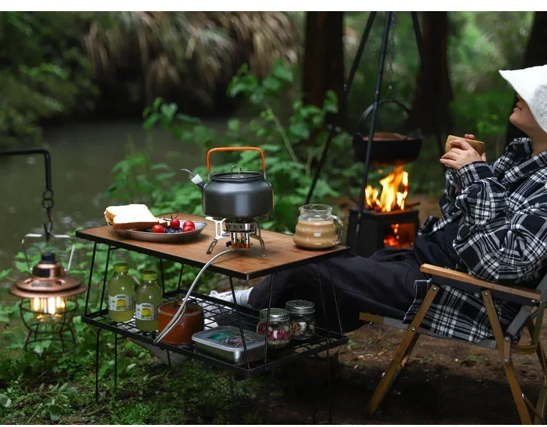 Mini Camping Windproof Stove 5800W Portable Outdoor Gas Stove Foldable Burner Hiking Equipment Picnic Barbecue Cooking Equipment - Image 23