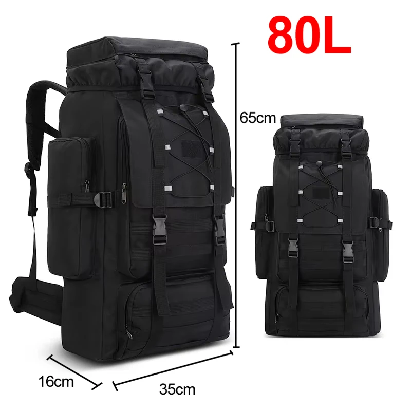 80L Tactical Hiking Backpack - Image 6