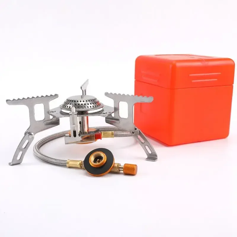 Mini Camping Windproof Stove 5800W Portable Outdoor Gas Stove Foldable Burner Hiking Equipment Picnic Barbecue Cooking Equipment - Image 7