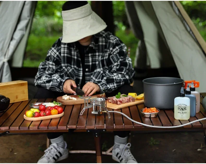 Mini Camping Windproof Stove 5800W Portable Outdoor Gas Stove Foldable Burner Hiking Equipment Picnic Barbecue Cooking Equipment - Image 21