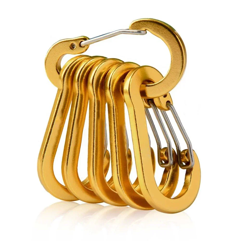 Aluminum Carabiner Clip Set (6-Pack) - Image 10