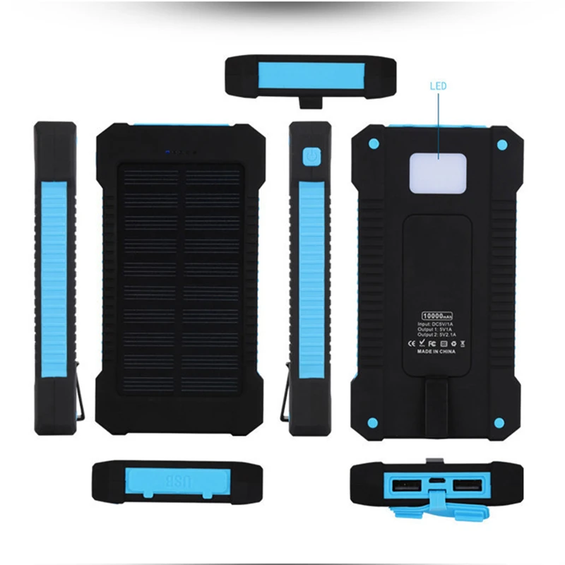 500000mAh Waterproof Outdoor Solar Power Bank Dual USB Travel Portable Solar Charger SOS Flashlight for iPhone Xiaomi Huawei - Image 6