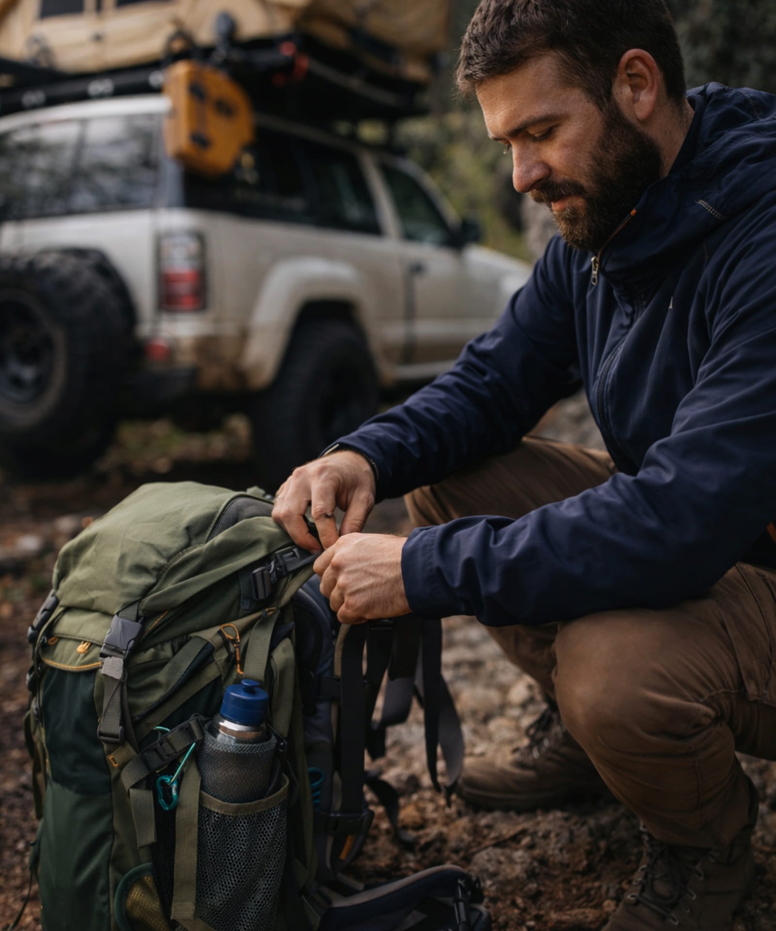 Overlanding Gear Setup in the Wilderness