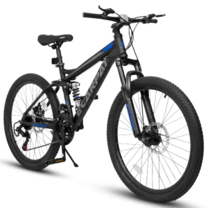 Ecarpat mountain bike with full suspension and disc brakes