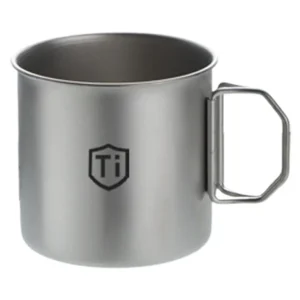 Titanium camping mug with foldable handle large size product image