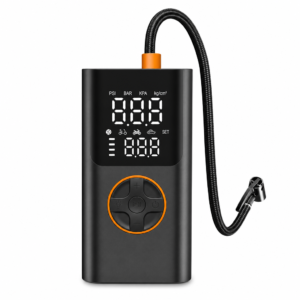 Portable tire inflator with 150 PSI wireless air pump