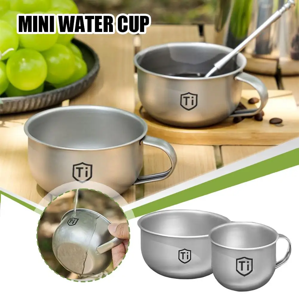 Titanium Camping Mug Set with Foldable Handle - Image 11