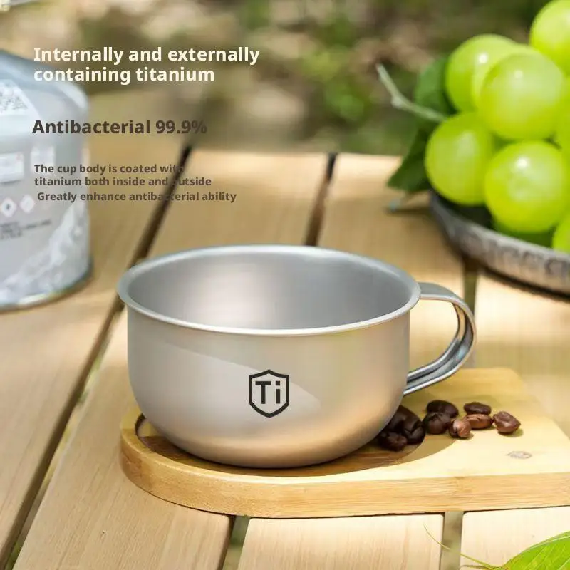 Titanium Camping Mug Set with Foldable Handle - Image 13
