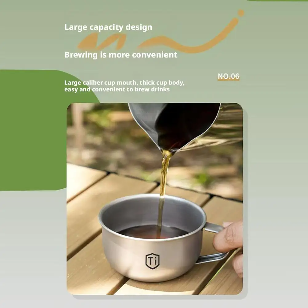 Titanium Camping Mug Set with Foldable Handle - Image 19