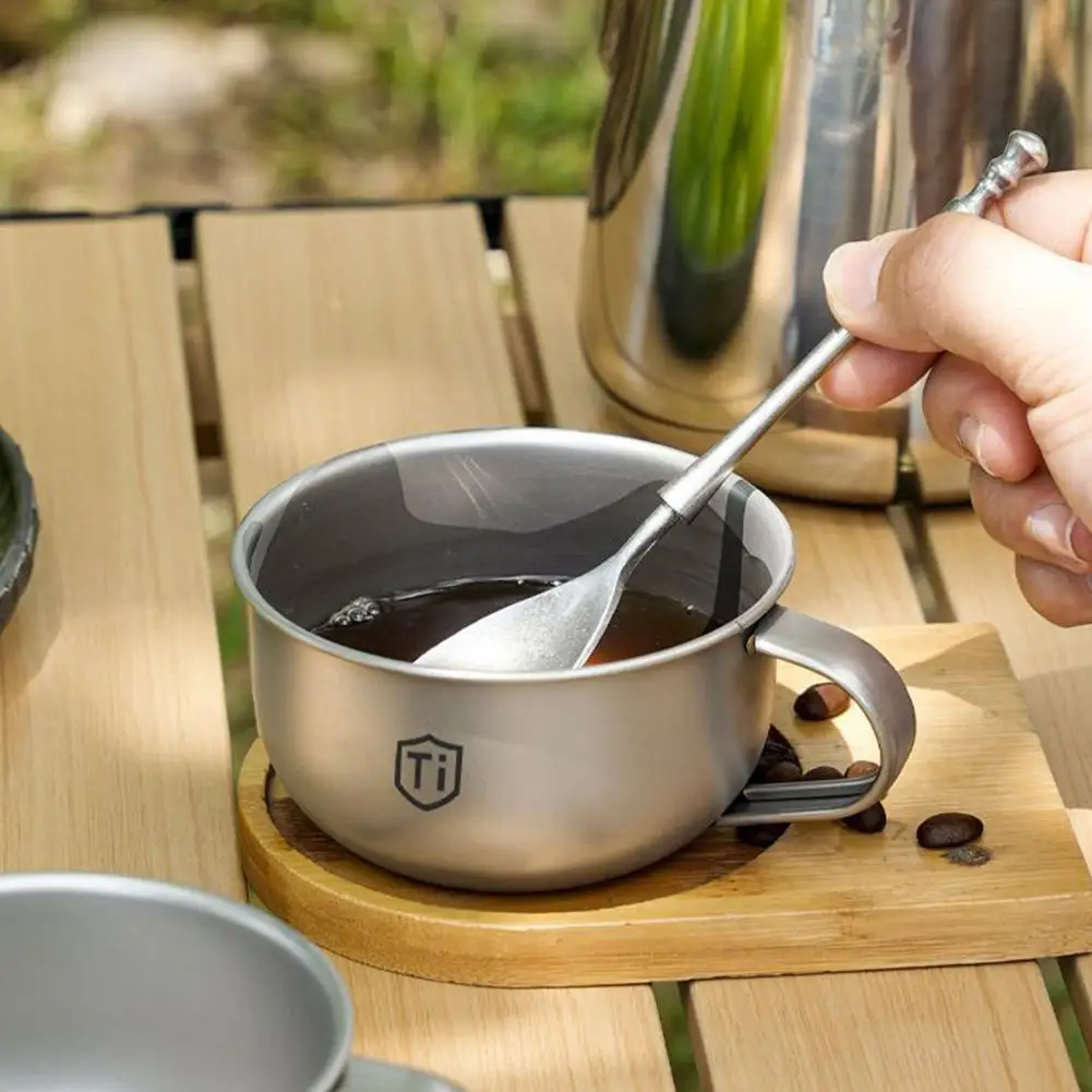 Titanium Camping Mug Set with Foldable Handle - Image 16