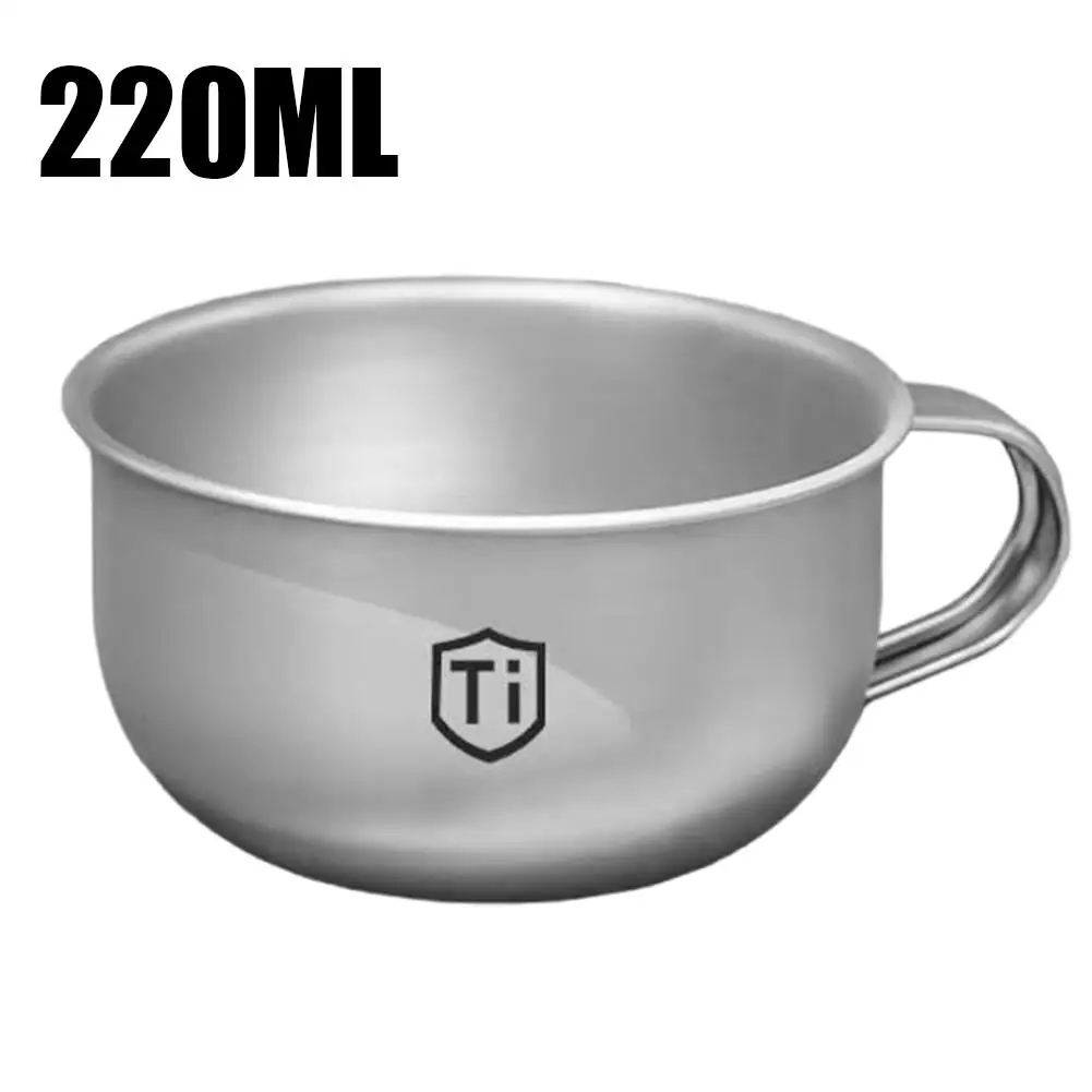 Titanium Camping Mug Set with Foldable Handle - Image 7