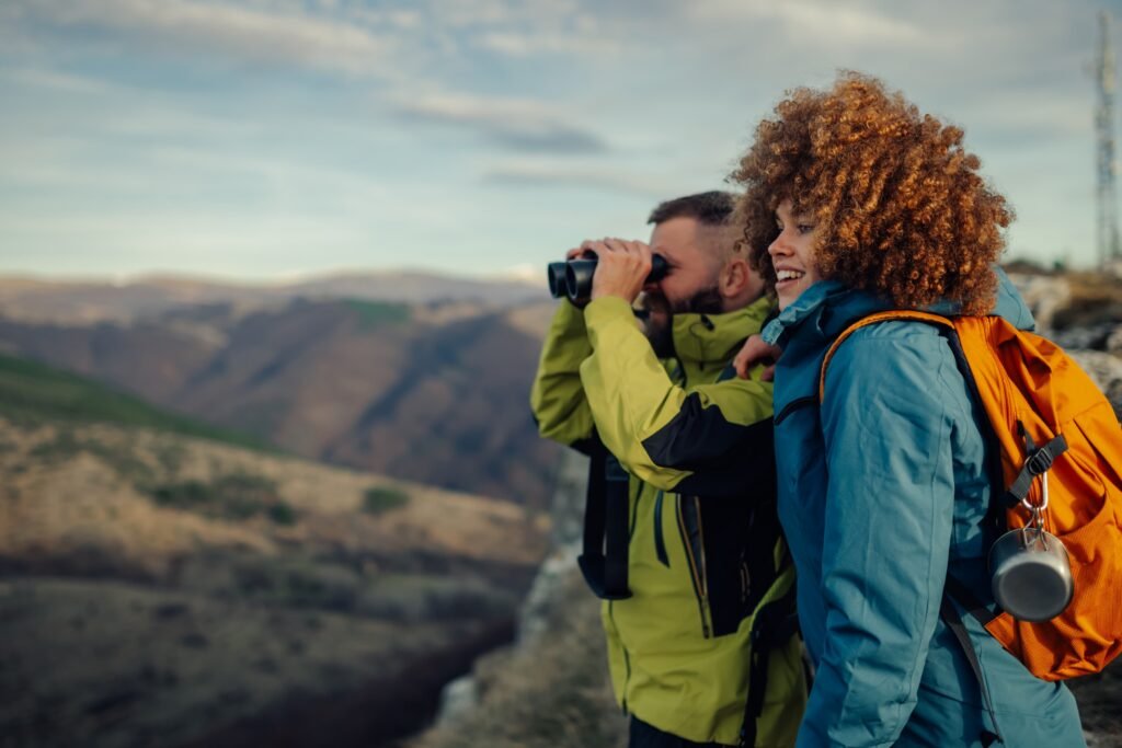 Binoculars and optics for outdoor use