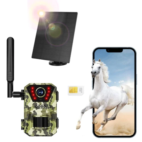 Solar Trail Camera 4K with 4G Transmission