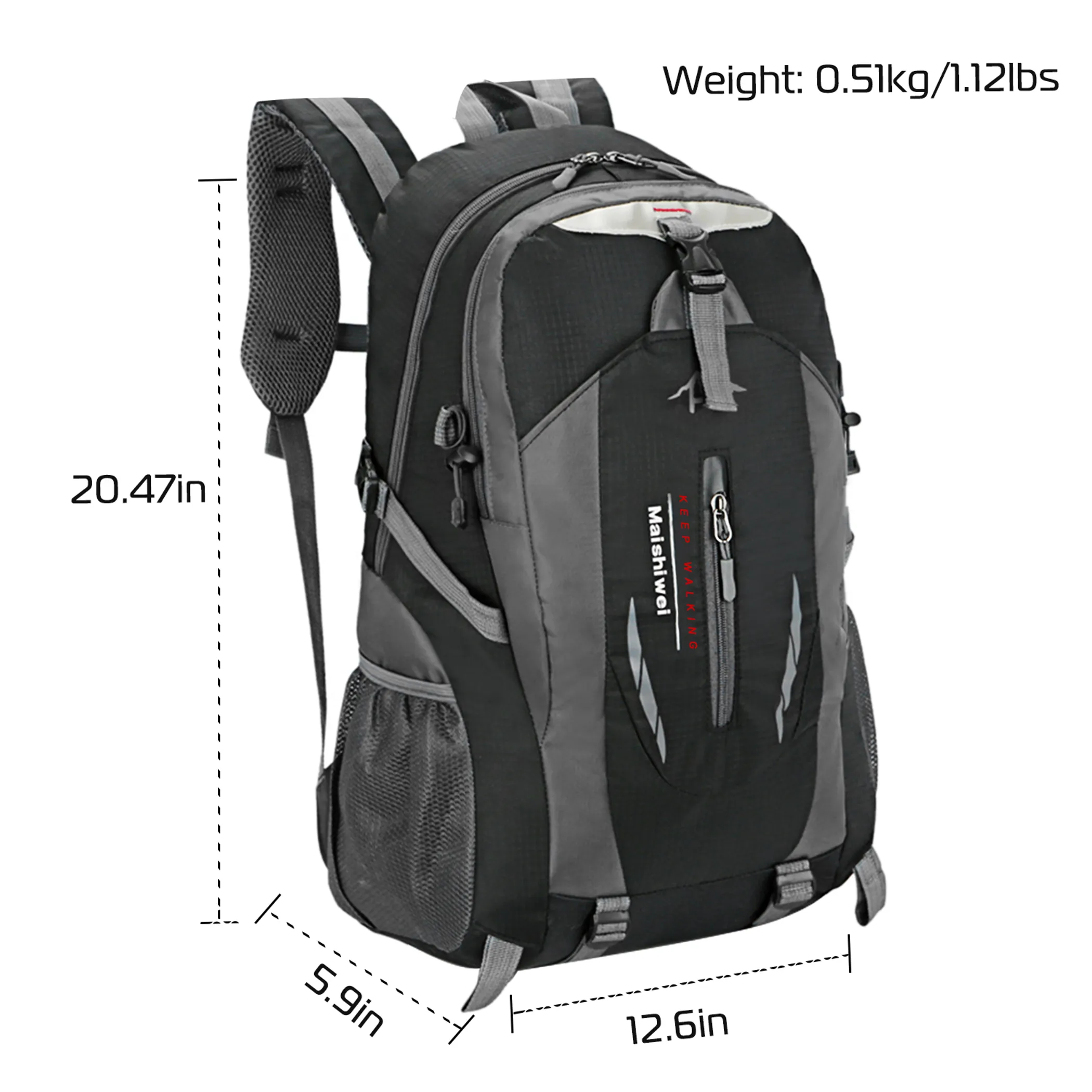 Water-Resistant Hiking Daypack - Image 5