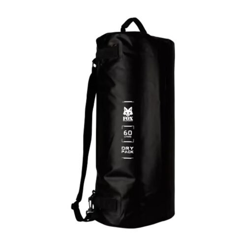 Fox Outdoor 60 liter black waterproof duffle-rucksack dry pack with shoulder straps