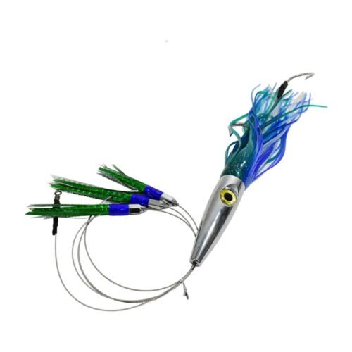 Savage Plomerito daisy chain with three jet teasers and stainless steel Plomero head