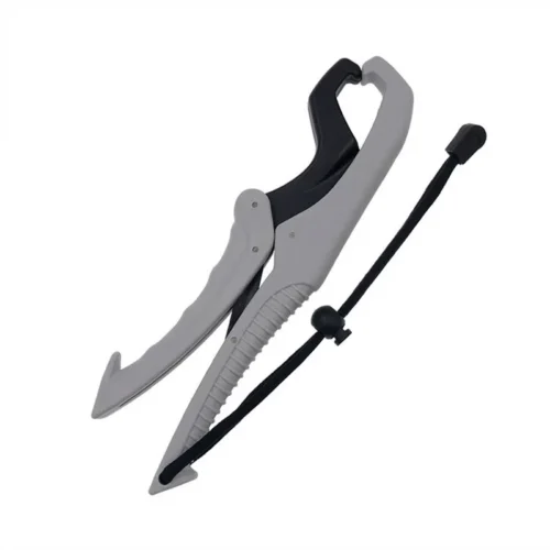 Floating fish lip gripper for safe catch handling and release