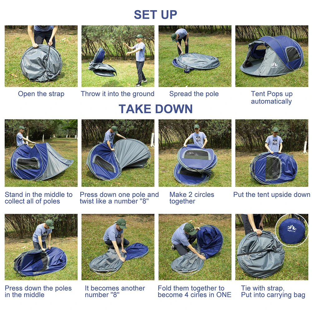 Night Cat Pop-Up Camping Tent - Image 7