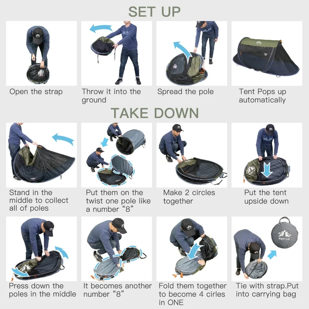 Night Cat Pop-Up Mosquito Tent - Image 6