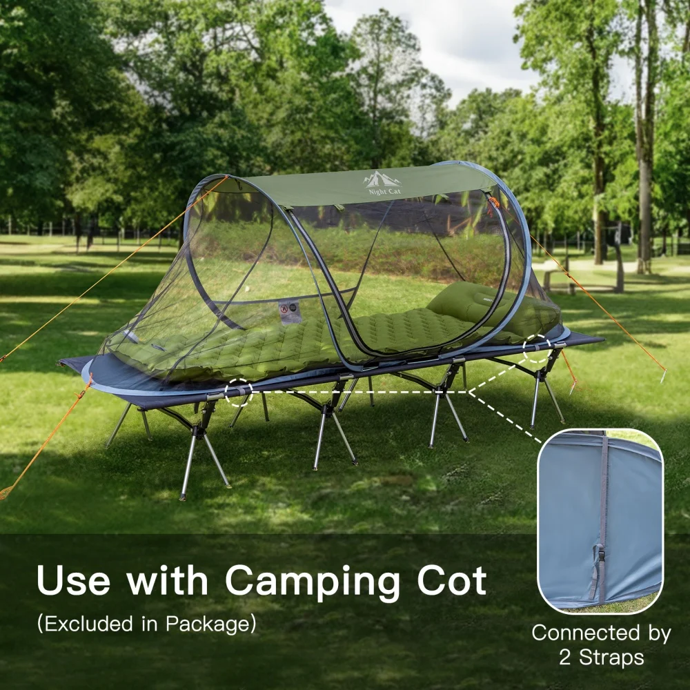 Night Cat Pop-Up Mosquito Tent - Image 4