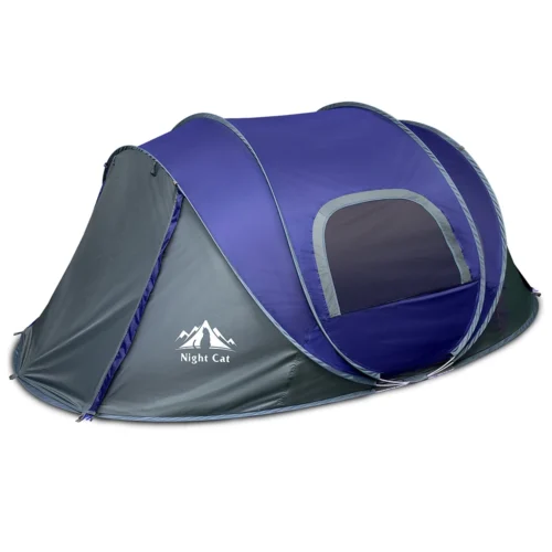 Night Cat Pop-Up Camping Tent