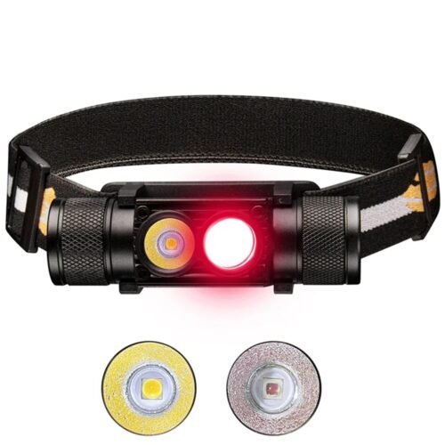 Sofirn H25LR rechargeable headlamp with white and red LED emitters