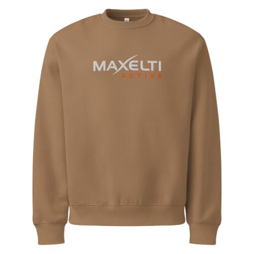 MAXELTI Active Embroidered Crewneck Sweatshirt